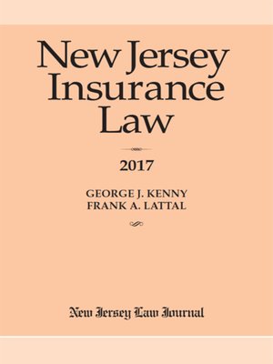 cover image of New Jersey Insurance Law